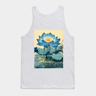 Egyptian Blue Lotus Flower Tank Top